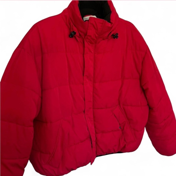 Urban Outfitters ‘90s Sport Puffer Jacket Red - Picture 5 of 8